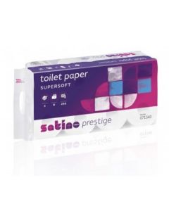 3 PLY SATINO PRESTIGE TOILET ROLLS 64 PACK (As Low As 0.22p + Vat Per Roll)
