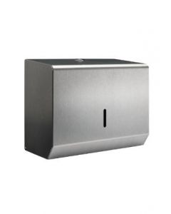 STAINLESS STEEL BRUSHED SMALL HAND TOWEL DISPENSER