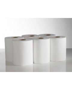 2 PLY WHITE MULTI PURPOSE KITCHEN ROLL WIPER 6 ROLL X 200 SHEETS PACK
