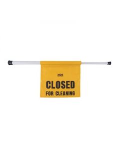 CLOSED FOR CLEANING ROOM TEMPORARY DOOR BARRIER 