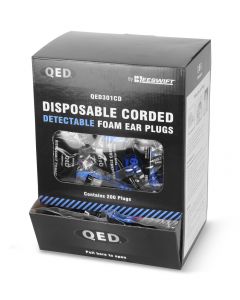 QED CORDED DETECTABLE EAR PLUG 200 Pack
