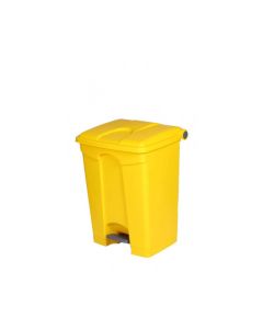 68 Litre Pedal Bin - with yellow lid 